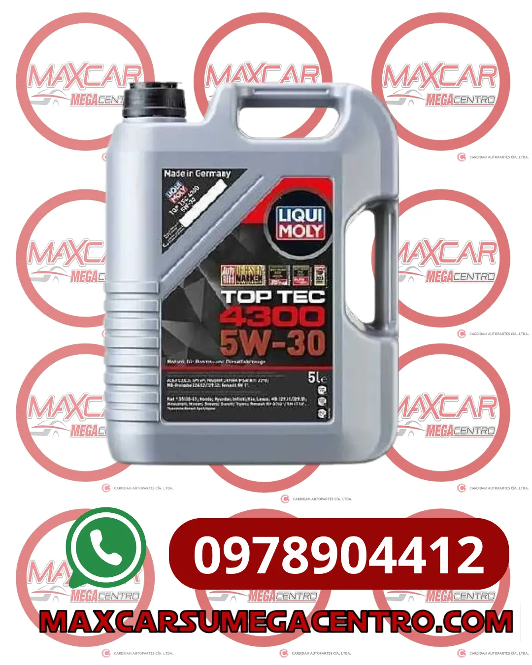 Lm.2324 Liqui Moly Galon Lv Top Tec 4300 5W30 5L 1