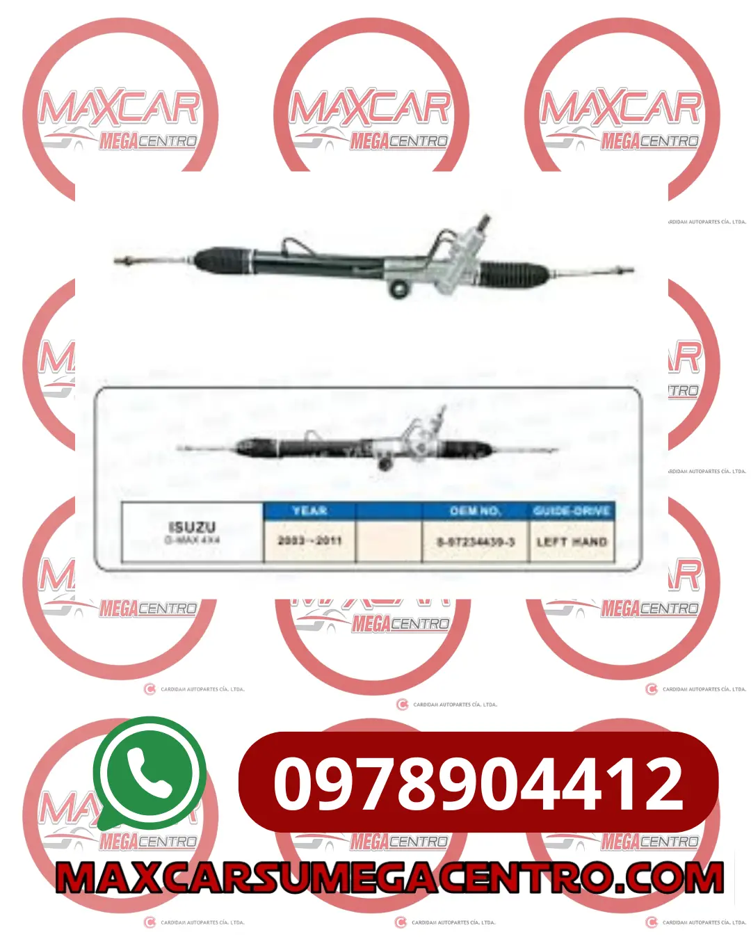 Cre.8972344393 Cremallera Strong Dmax 3.0 4X4 Un Solo Cuerpo 1630Dx01 041556 1