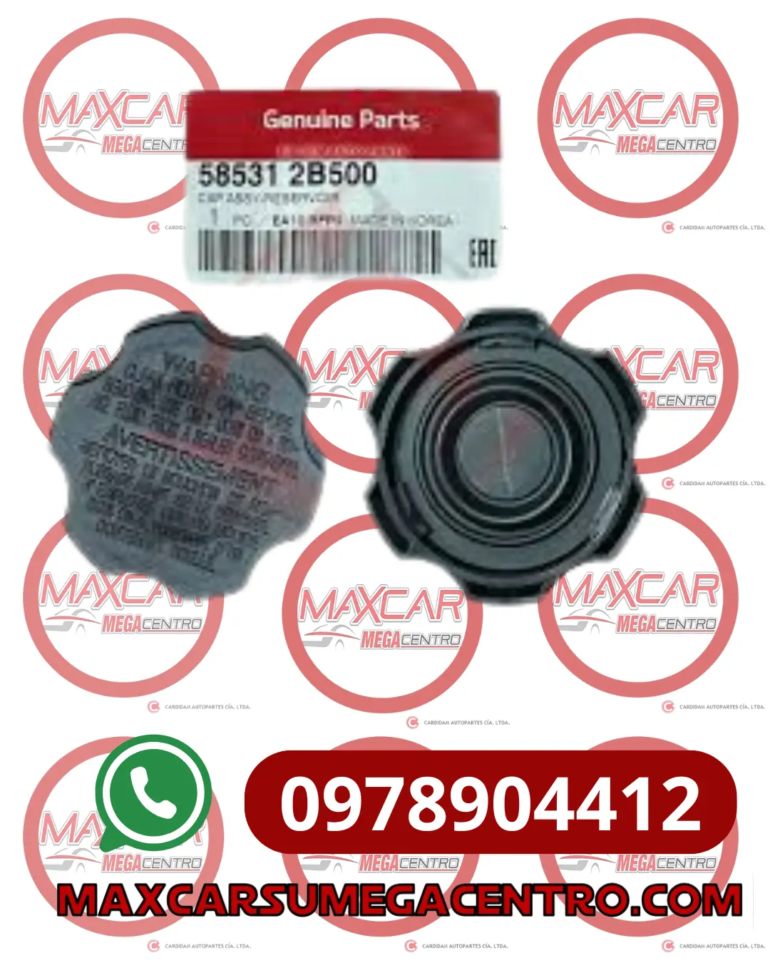 Tap.58531-2B500 Tapa Liquido Freno Mobis Accent Getz Santa.Fe Tucson Elantra I10 1