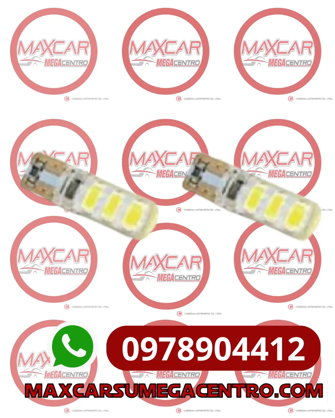 Far.T10 Foco Led 6 Leds 2835 Smd Flash 12V Blue Azul 1