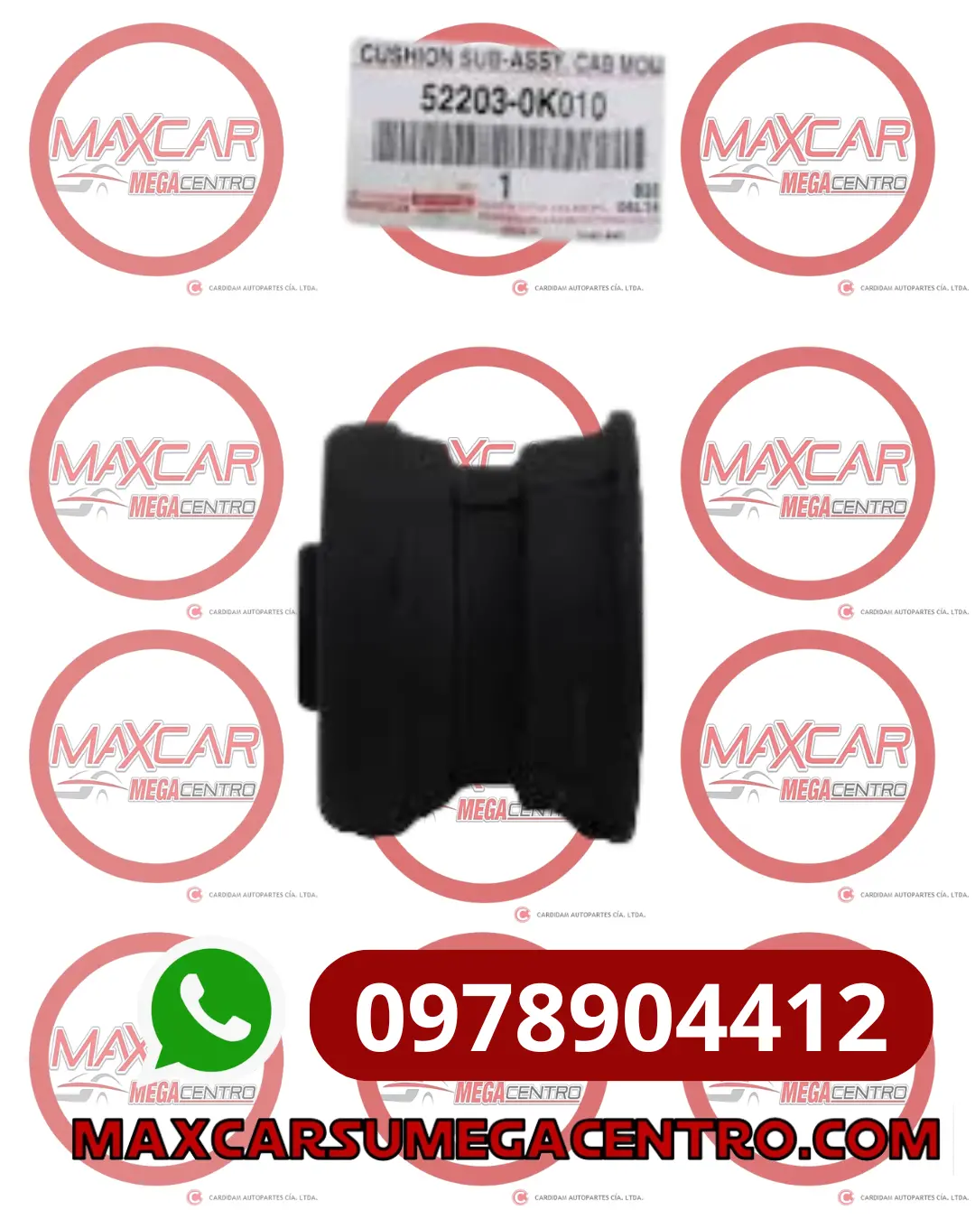 Bca.52203-0K010 Soporte Cabina Mgt Toy Hilux 2.7 2Trfe 04-12 Innova 2.7 04-16 (Superior) Nro 2 1