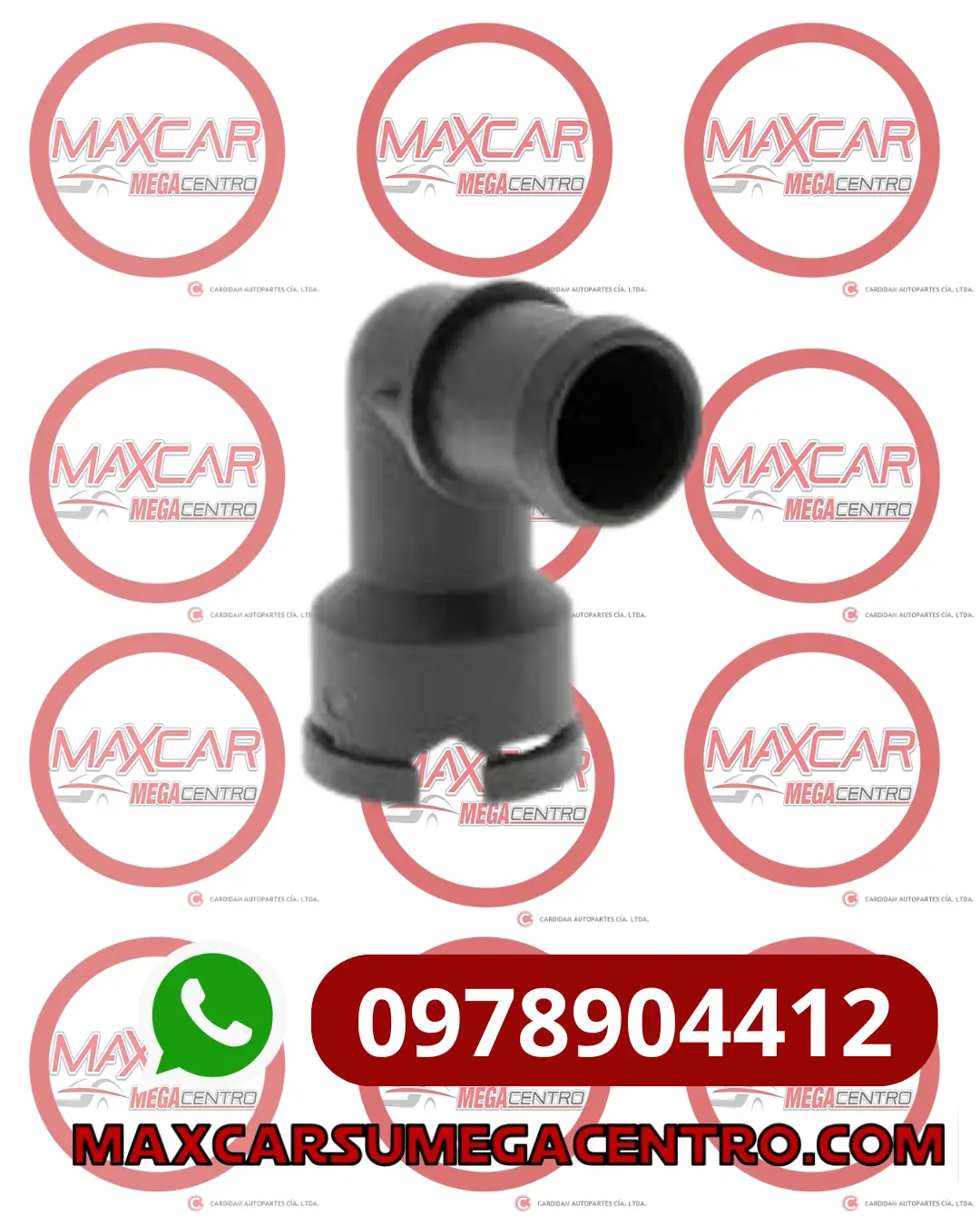 Man.037121619 Toma Agua Refrigerante Osteam Vw. Golf Iii 1.8-2.0 94-02, Vw Vento 1.8-2.0 94-99 1