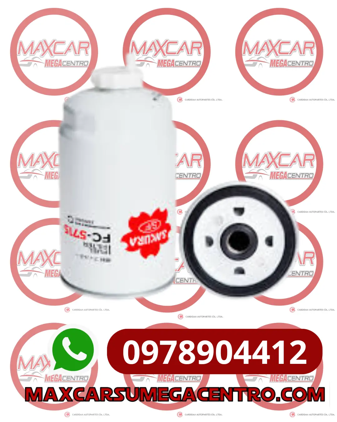 F.C5715 Filtro Aceite Sakura Cummins Komatsu Jac K7 (Psl270 Lf670 Lfp670) 1