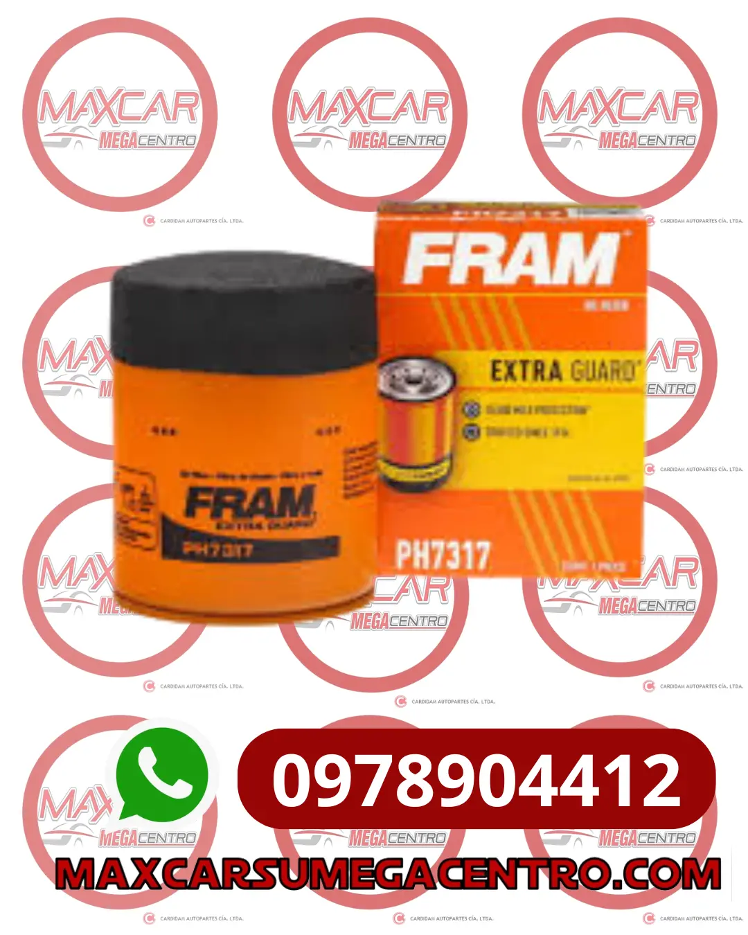 F.Ph7317 Filtro Aceite Fram Gw C30 1.5 M4 Outlander Np300 2.4 09-11 Fiat Fiorino Fire 1.3 07-15 1