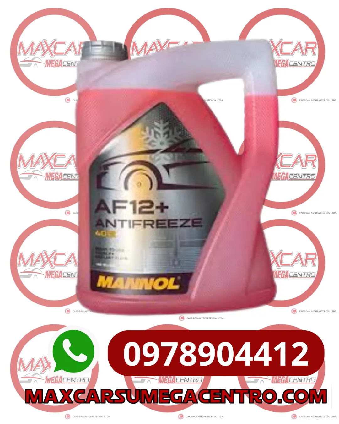 Ref.Mr Mannol Galon Refrigerante Rojo Vida Util 5A Af12+ 5Lt 1