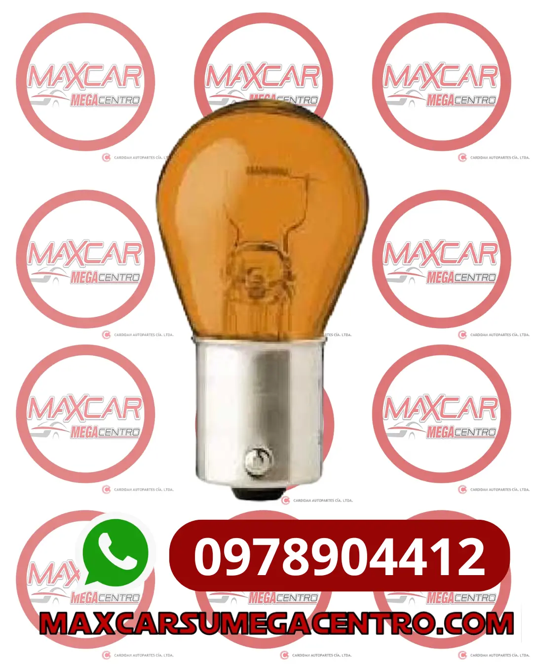 Far.1141 Foco Flosher 665207 24V 21W 1P Ba15s Amarillo P/Iguales 1