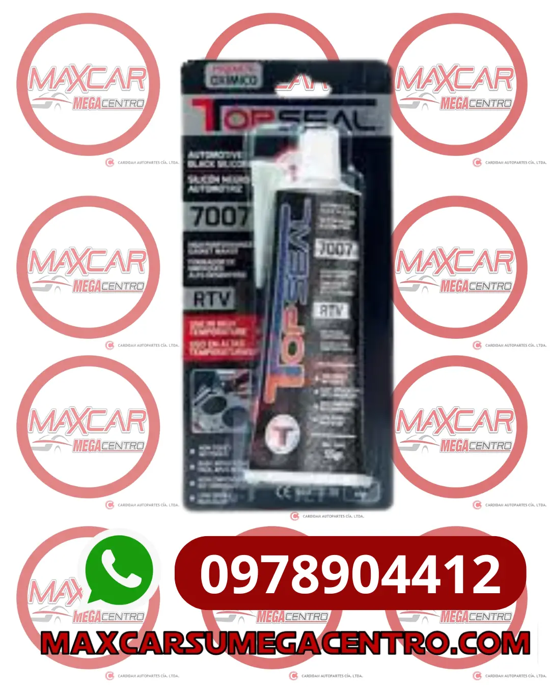 Peg.Neg Silicon Topseal Negro Oximico Automotriz 7007 85 Gr 1