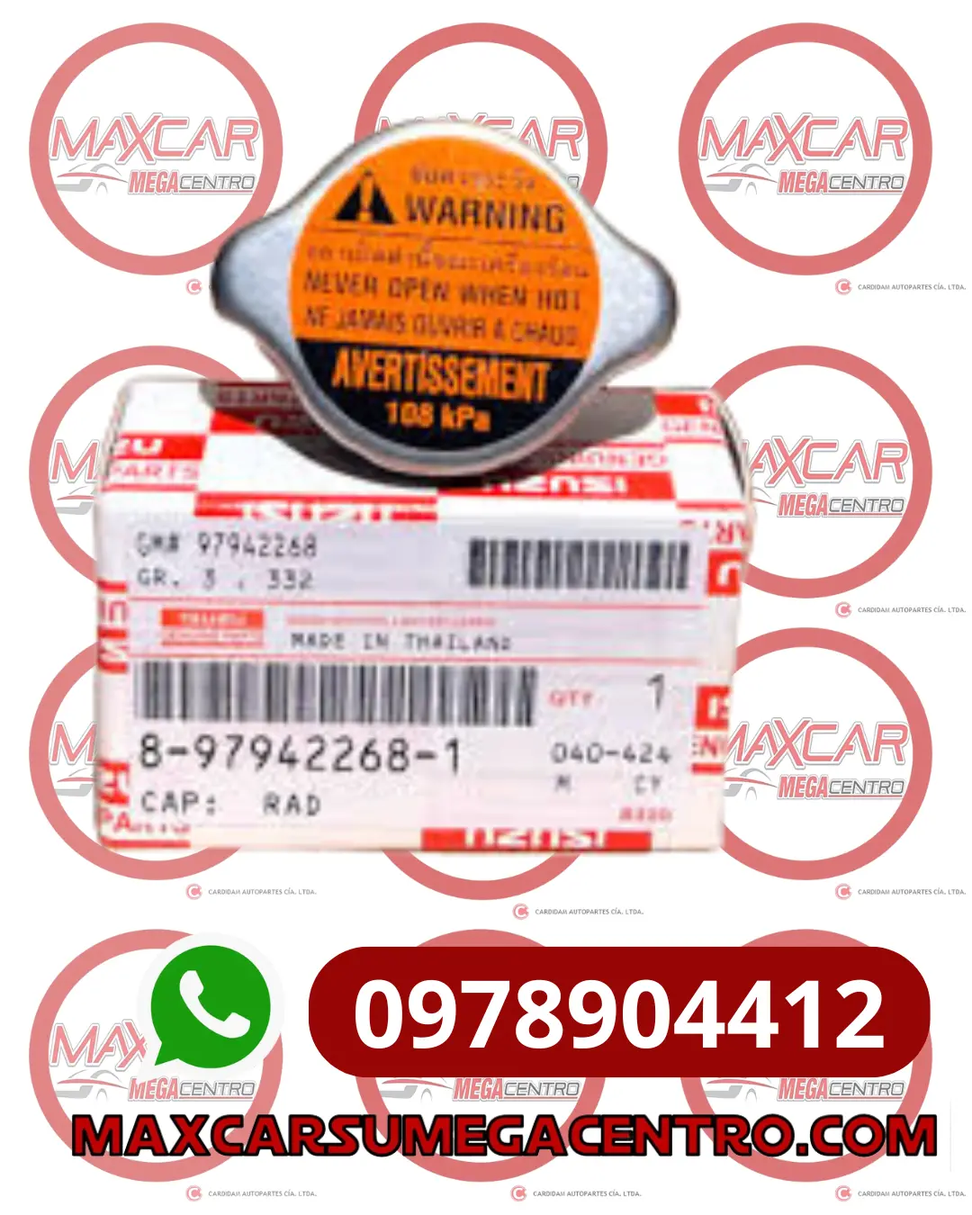 Tap.8979422681 Tapa Radiador Isuzu Dmax Todas H1 Tq 15-  1.1 1