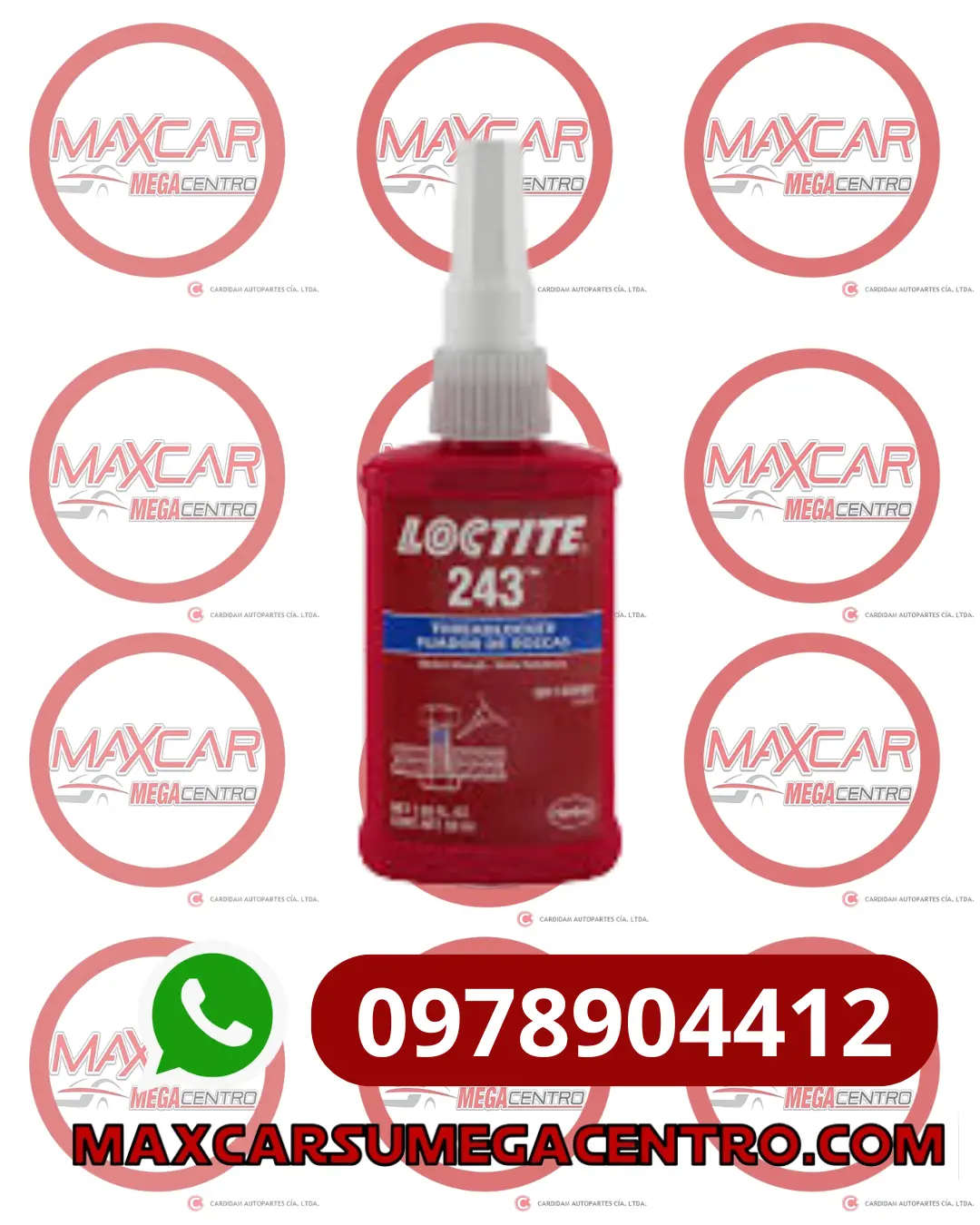 Loc.243 Loctite 243 Fijador Rosca Fuerza Media 50Ml 1