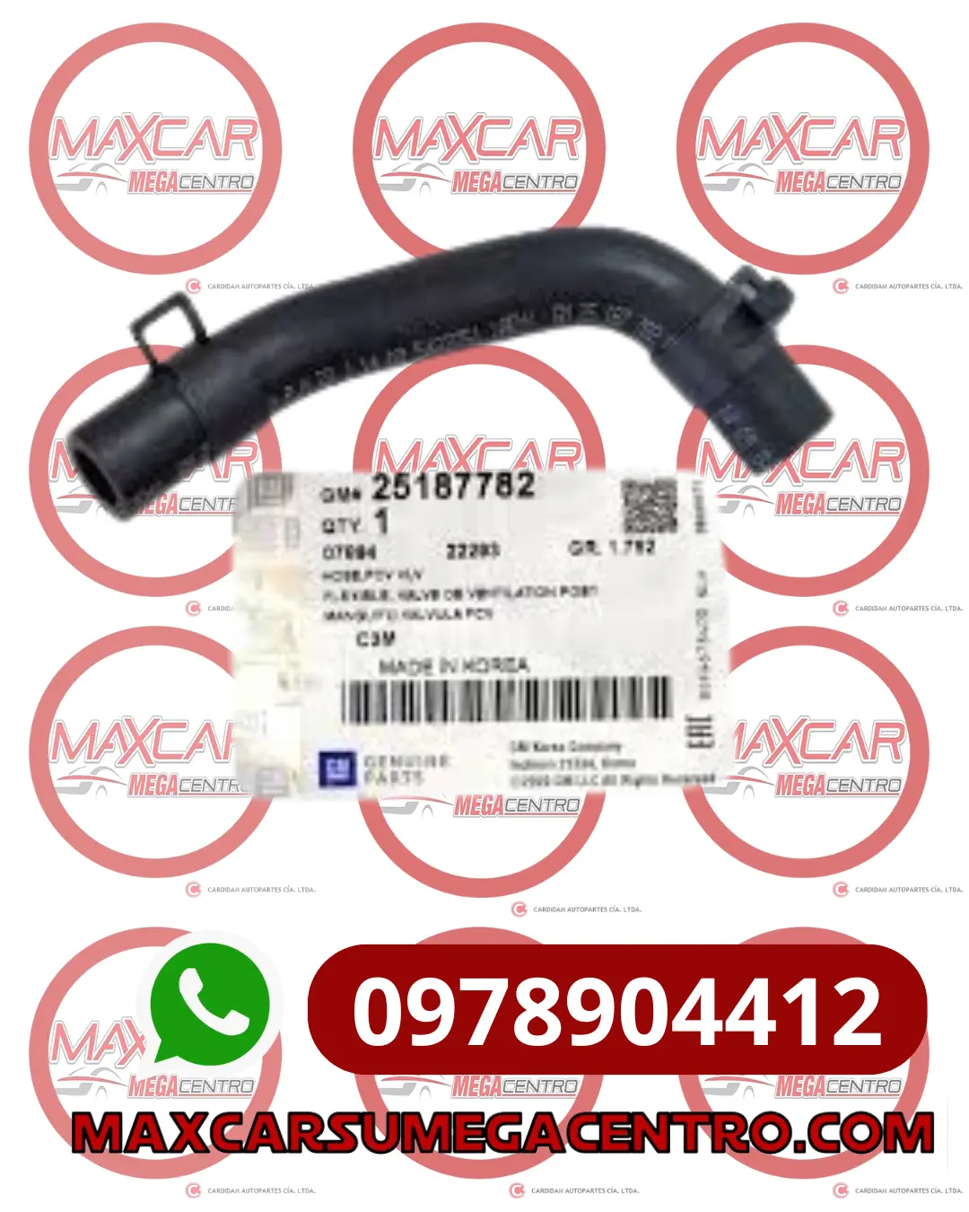 Man.25187782 Manguera Valvula Pcv Inr 23578 Spark Gt 1.2 16V 11- 1
