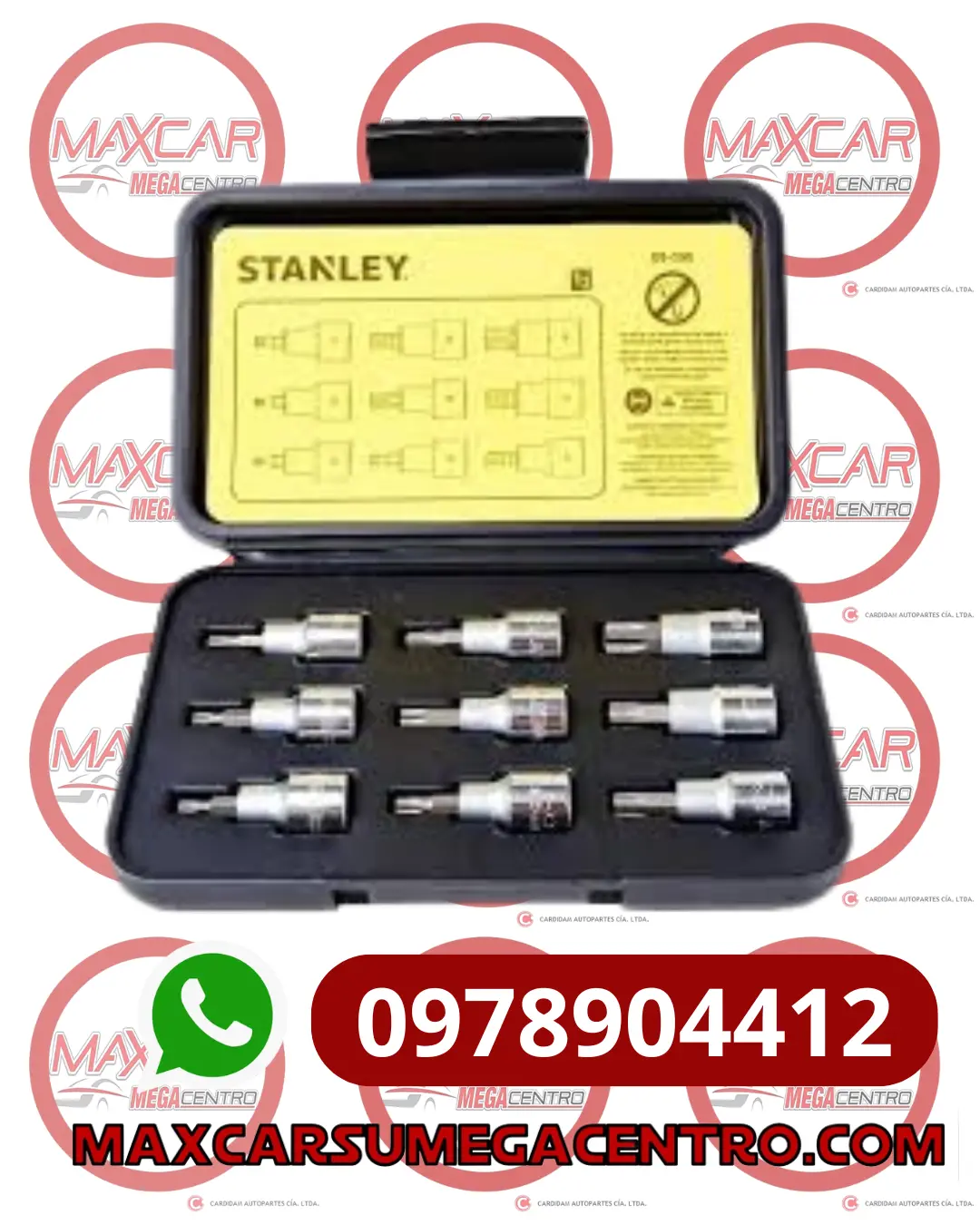 H.89098 Juego Dados Torx 1/2 Stanley 9Pcs 1