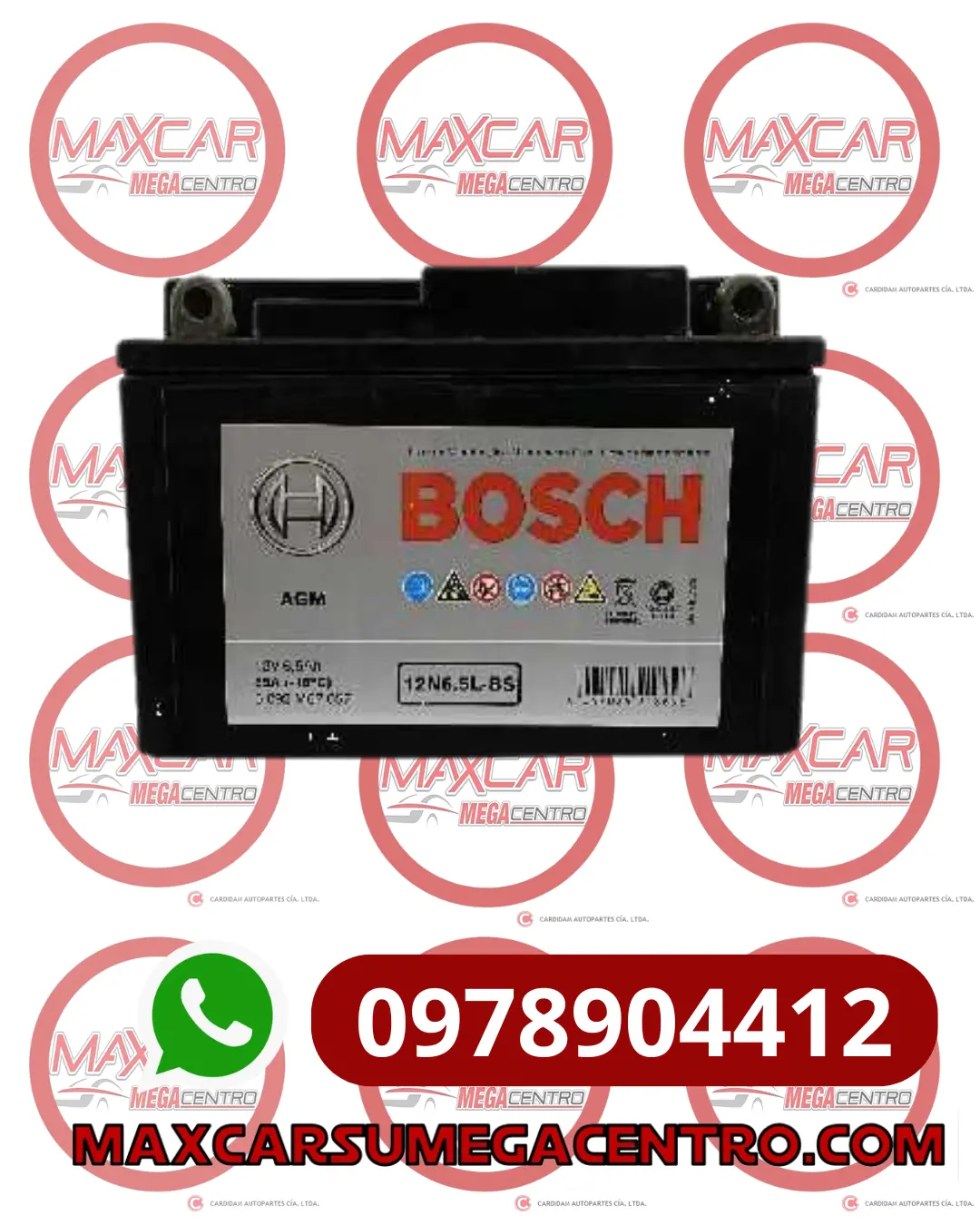 Bat.12Bb6.5Lb Bosch Bateria Moto Agm 1