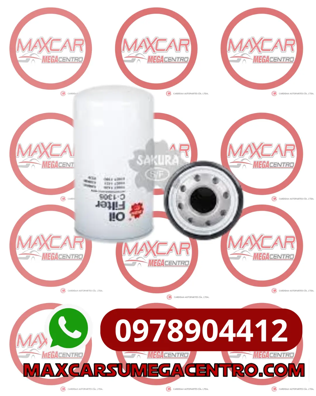 F.O1305 Filtro Aceite Shogun Hino Ky Zy 15607-1010 1