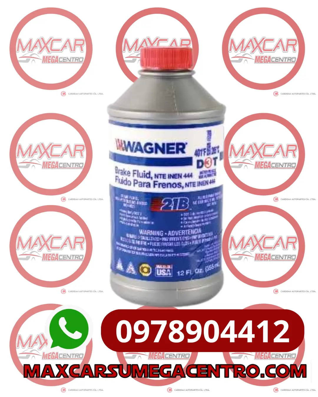 Lf.Dot3 Wagner Liquido Freno B21 12Onz Plastico 1