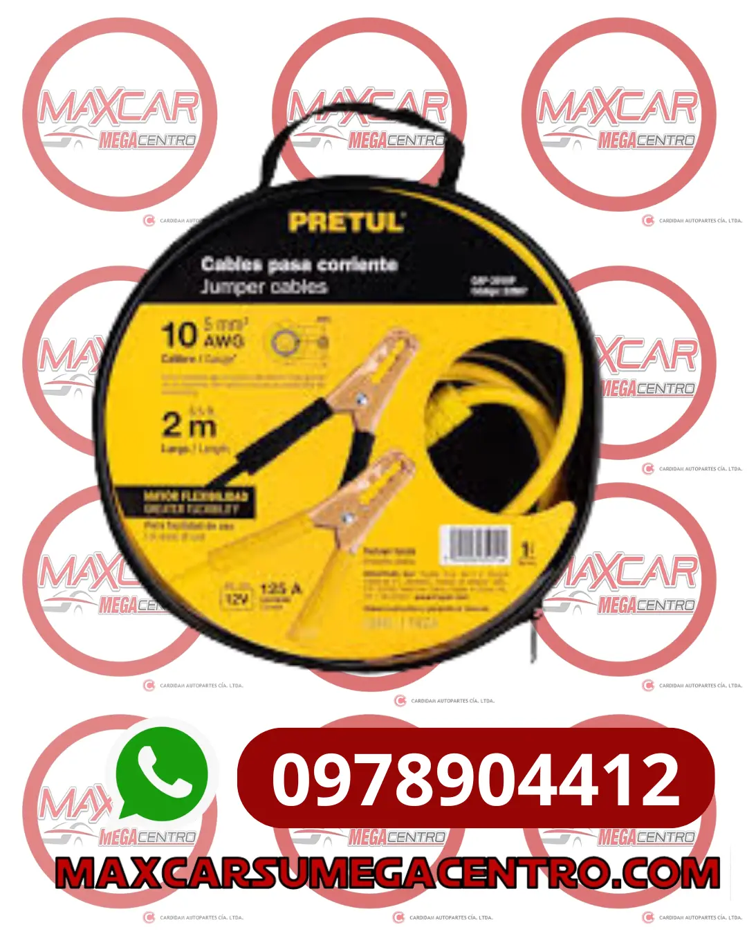 Cc.296953 Cable Pasar Corriente Pretul 50A 10Awg 2Mts 1
