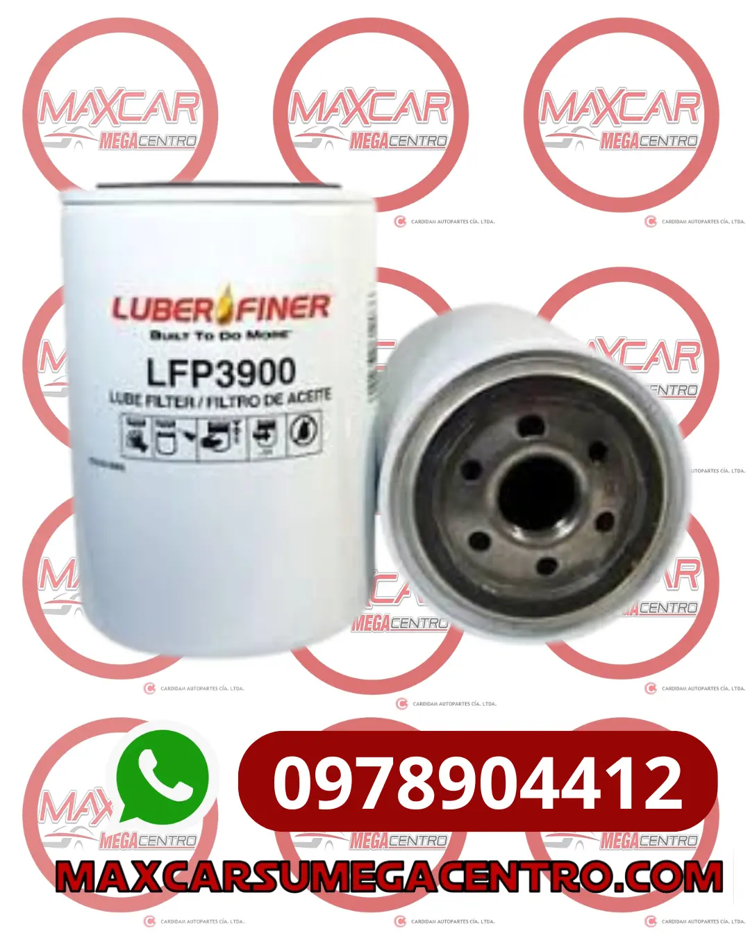 F.Ao3900 Filtro Aceite Fleetguard Lf3345 Cummins Case (Lfp3900)(1"-16) (Bt427) 1