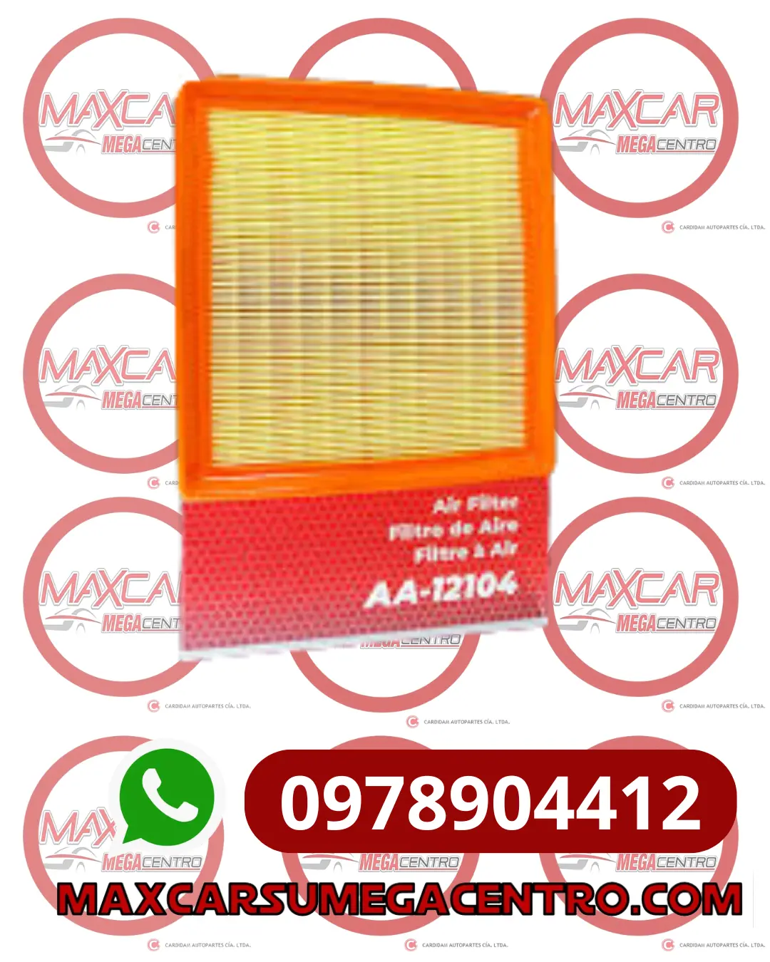 F.Aa12104 Filtro Aire Advance Vw Virtus 1.6/Polo 1.6 T-Cross 1