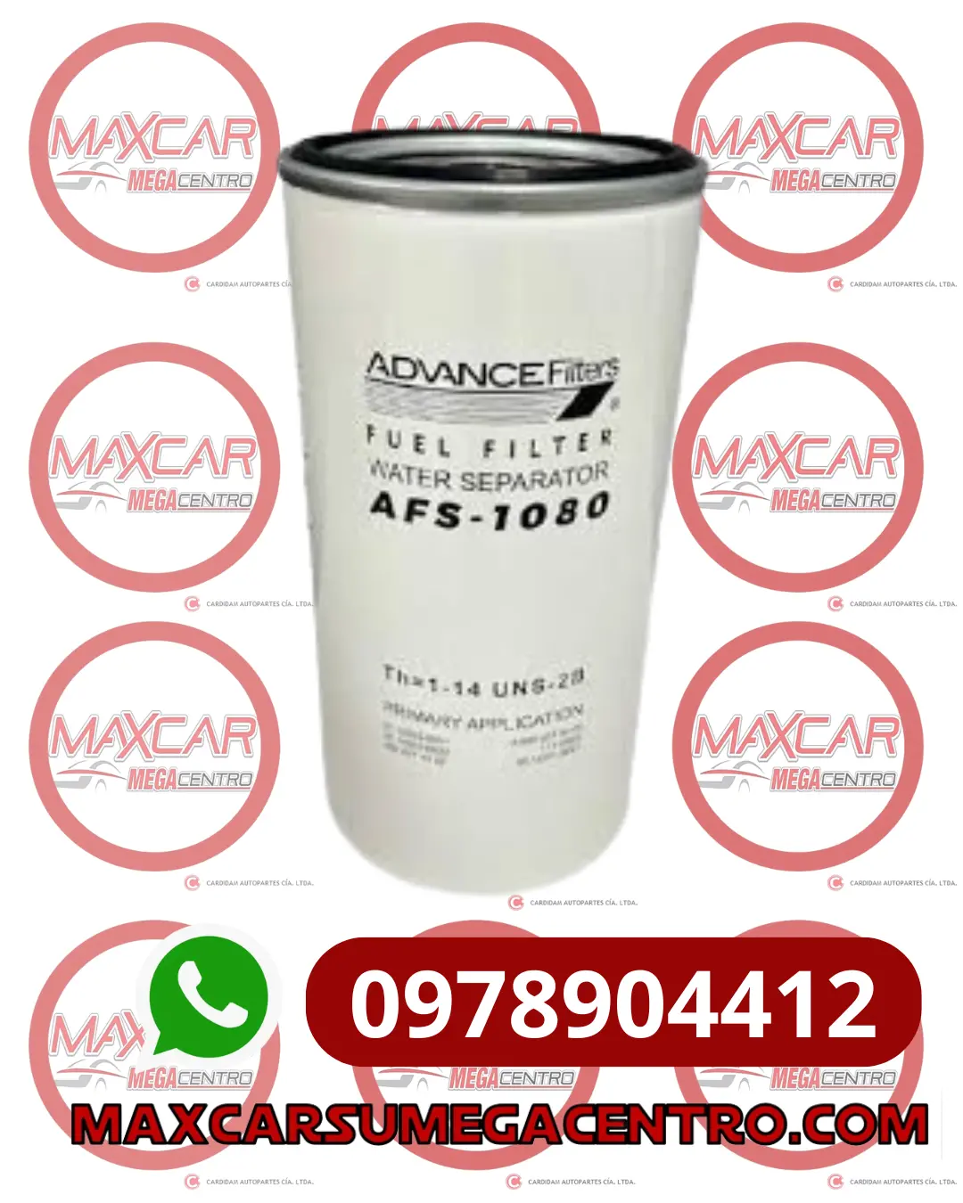 F.Afs1080 Filtro Combustible Advance Isuzu Cyz Fvz Mercedes Benz Atego (Wk1080, Swk1080/7 Sfc-5301) 1