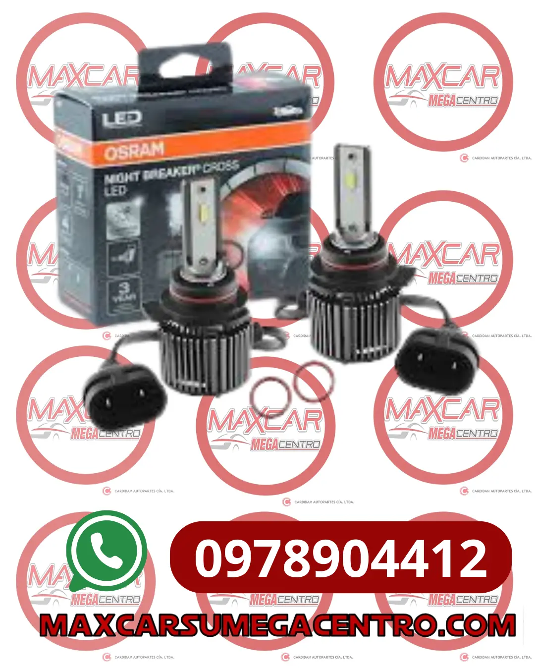 Far.9012 Halogeno Osram Hir2 12V 27W Led Cross Nbreaker Par 1