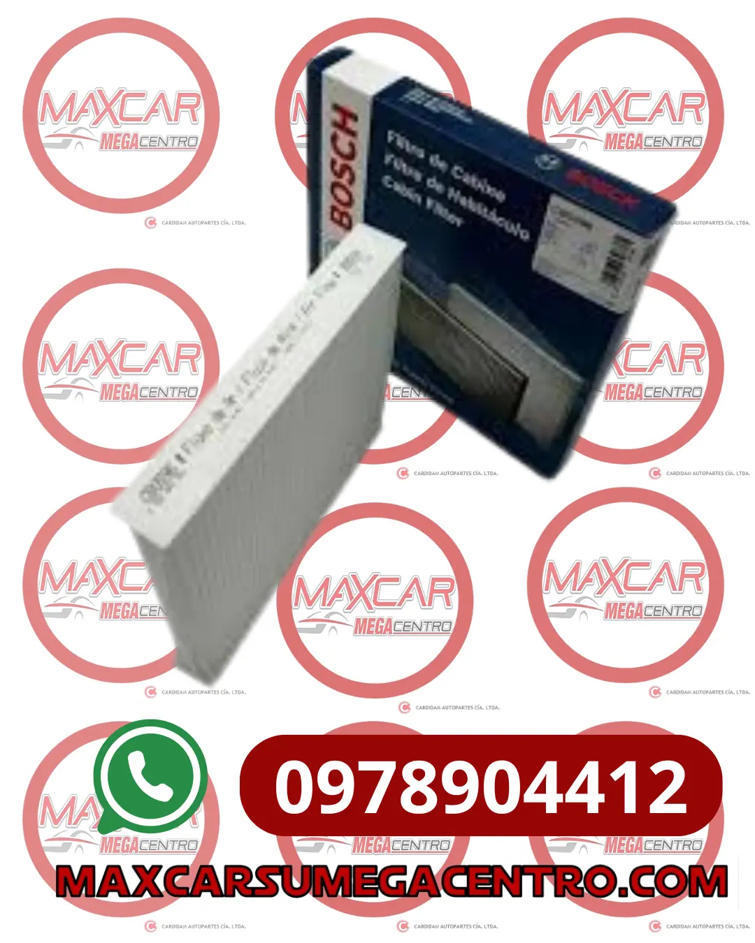 F.Ac2808 Filtro A/C Bosch 0986Bf0596 Picanto 1.1 Grand I10 1.2 (97133-07000) 1