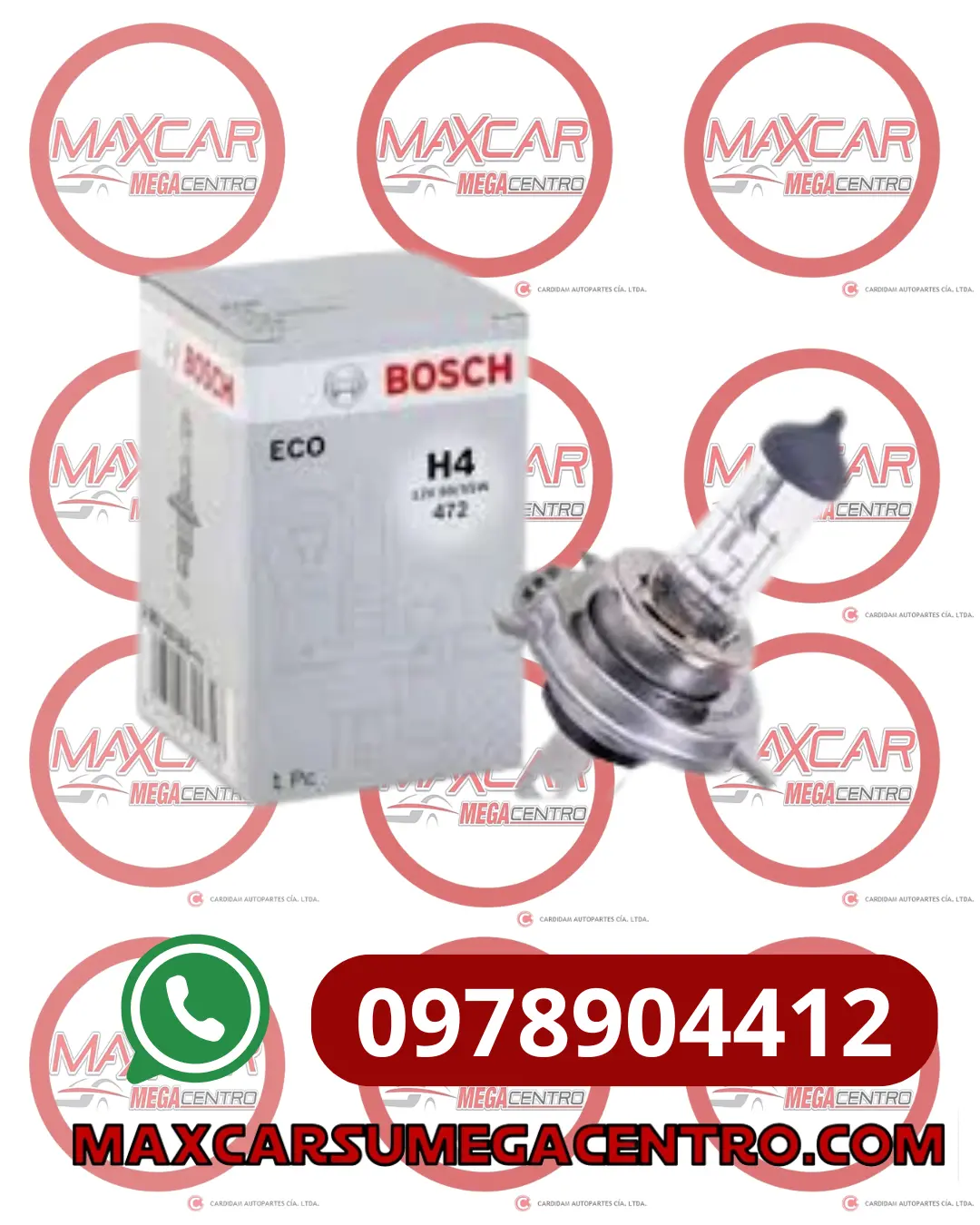 Far.H4 Halogeno Bosch H4 12V 60/55W (1987302803) 1