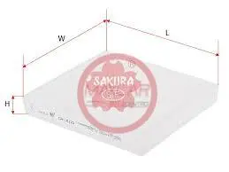 Filtro A/C Sakura Ca18120 Dmax Diesel 18-21 - Mitsubishi Varios - Fca18120 1