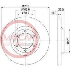 Disco Freno Mgt 8941136291 Luv/Trooper 2.0 - Dfm6291 1