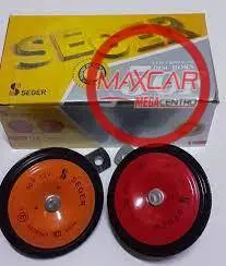 Pito Seger Disco 12V 2Pz Alto/Bajo Rojo/Naranja (618.13) - Ps61813 1