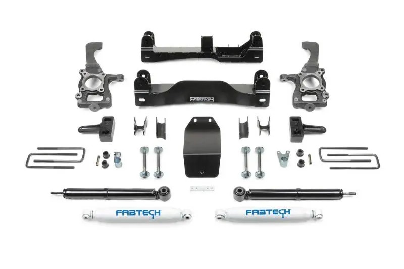 Fabtech 2014 Ford F150 4Wd 4In Basic System W/Rear Perf. Shocks 1