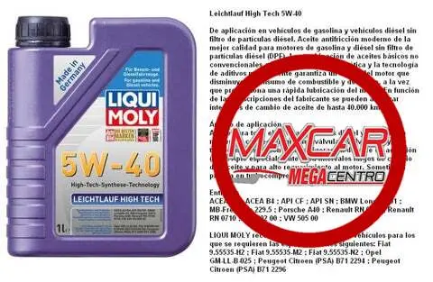 Liqui Moly Litro 5W40 Leichtlauf High Tech 2327-Lmq540l 1