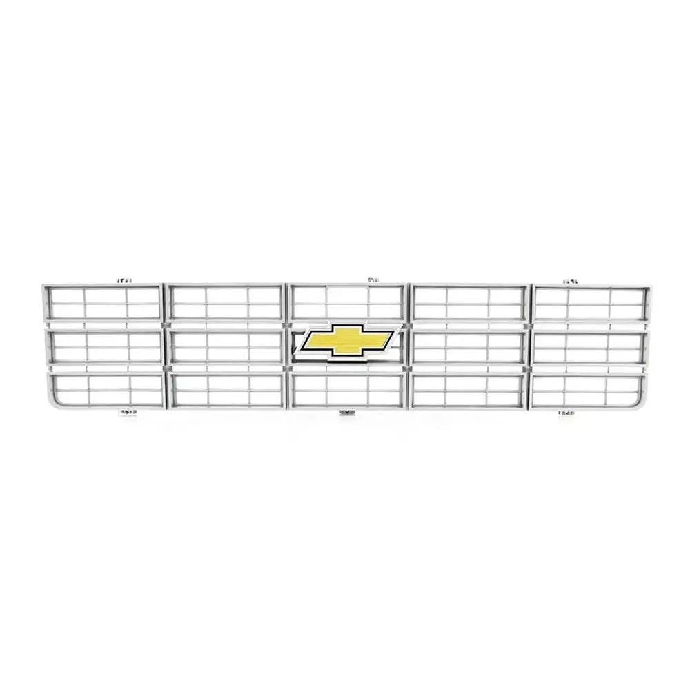 Amd Premium Grille - Oe Style With Foil Bowtie Emblem - Argent Gray | 77-79 Chevy C/K Pickup Blazer Suburban 1