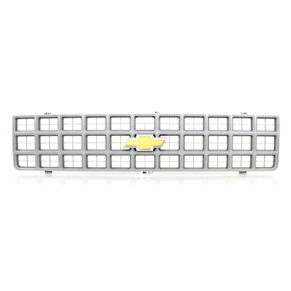 Amd Premium Grille - Oe Style With Foil Bowtie Emblem - Argent Gray | 80 Chevy C/K Pickup Blazer Suburban 1