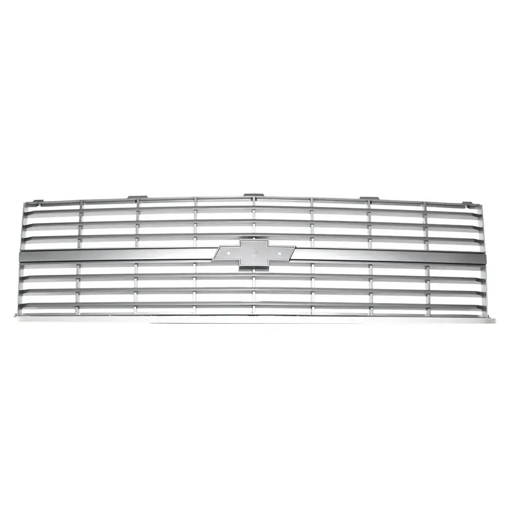 Amd Premium Grille - Oe Style With Emblem Mount - Argent Gray - Single Headlight | 83-84 Chevy C/K Pickup Blazer Suburban 1