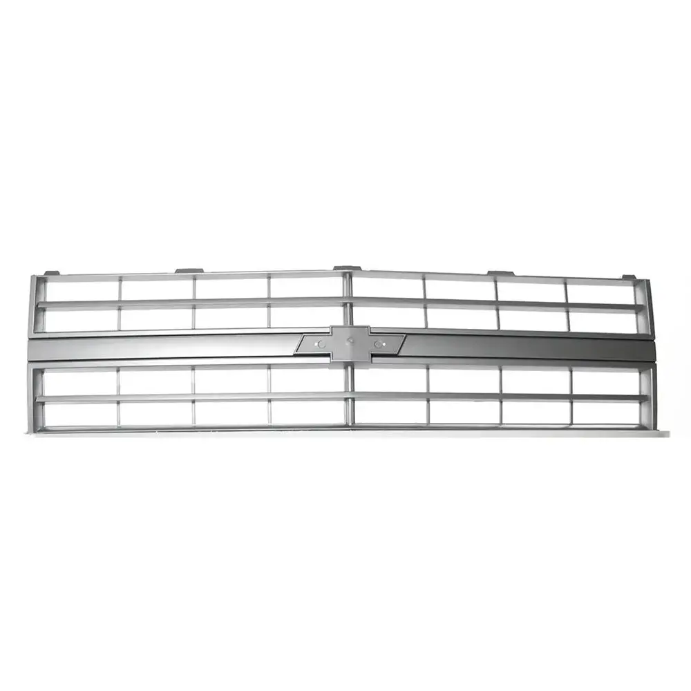 Amd Premium Grille - Oe Style With Emblem Mount - Argent Gray - Single Headlight | 85-88 C/K Chevy Pickup Blazer Suburban 1