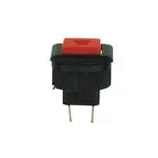 Switch Pulsador Pequeño 609.70 Cuadrado Rojo 2P Tipo Vincha  S60970 1