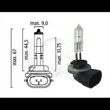 H12v881- Halogeno 881/811 12V 27W Wpgj13"Aulite" 1