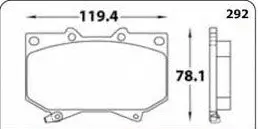 Pastilla Freno High Power D772 Land Cruiser/Prado 99-01 - Pcd772 1