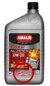 Amalie 1/4 0W20 Elixir Full Synthetic Sn - Aq020f 1