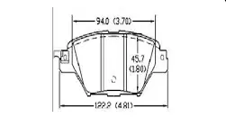 Pastilla Freno High Power D1934 Post Mz Cx9 - Pcd1934 1