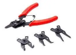 Juego Pinzas P/Anillos 4 Cabezas 6 Mango Rojo Stanley 95Ib-84168  Jps84168 1