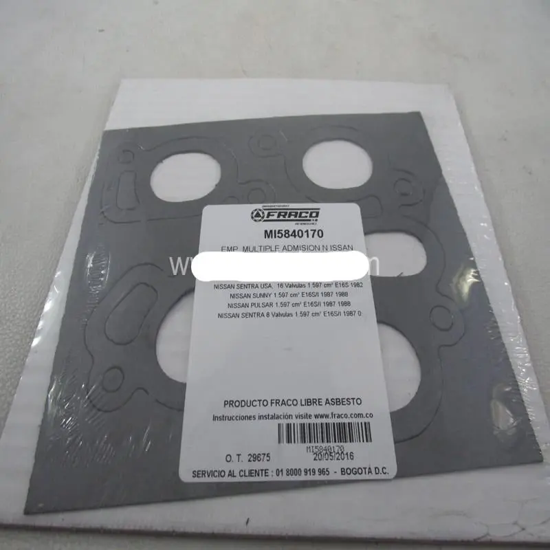 Empaque Multiple Admision Sentra 1600 5840170-Ema0170 1