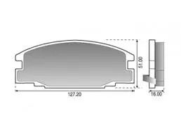 Pastilla Freno Kashima 7585-Md579 Rodeo/Luv 3.2-Pkd579 1