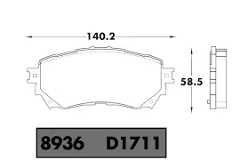 Pastilla Freno High Power D1711 New Mz 6  - Pcd1711 1