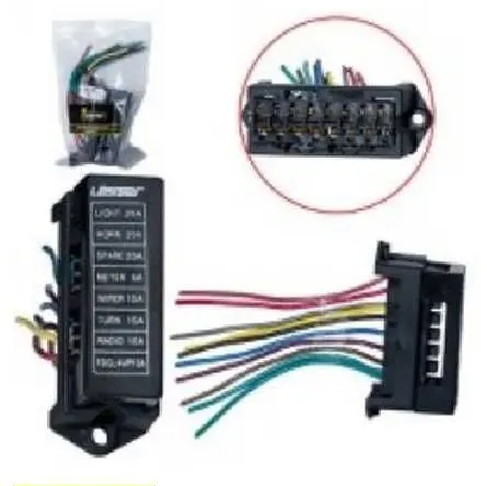 Portafusible Lesser 8 Fusibles Uña Tapa Negra (613.101) - Pfl613101 1