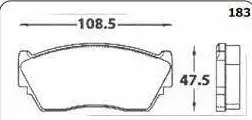 Pastilla Freno Frisson D510 Sentra B13 - Pfd510 1