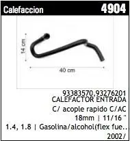 Manguera Calefaccion 4904Ca Evolution	- Mc4904ca 1