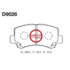 Pastilla Freno Rkt D9026 N200 Shineray - Prd9026 1