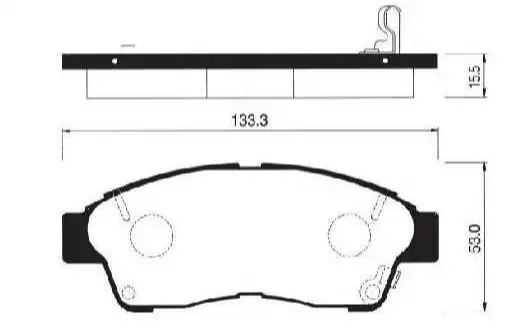 Pastilla Freno High Power D695 Toy Rav4 96-00 Toy Corolla 00- Camry (D562) - Pcd695 1