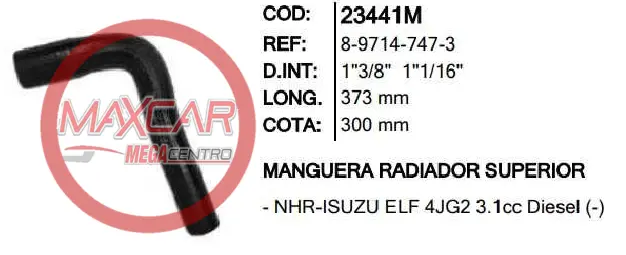 Manguera Radiador Sup Inr 23441 Nkr - M23441m 1