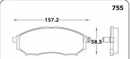 Pastilla Freno Fmx D888 Koleos Murano Navara Qashqai 08-13 - Pfd888sm 1